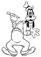 kolorowanki Goofy do wydruku malowanka Disney numer 48